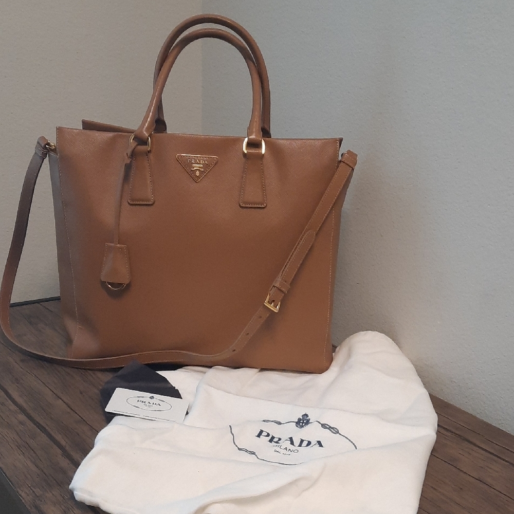 Prada Tan Leather Bag